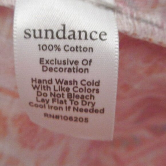 Sundance Eyelet Crochet Tunic Top Size L Cotton Sleeveless Keyhole Flowy Boho - Picture 10 of 10